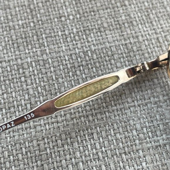 Laura Ashley Ladies Eyeglasses Frame TOPAZ Gold Tone Glasses 55[]18 135 - Picture 4 of 12